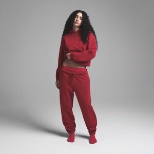 SKIMS Cotton Fleece Classic Jogger in Brick Size Medium M EUC